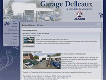 Tablet Screenshot of garage-delleaux.com